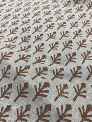 Twilla Block Print Handloom Linen Fabric